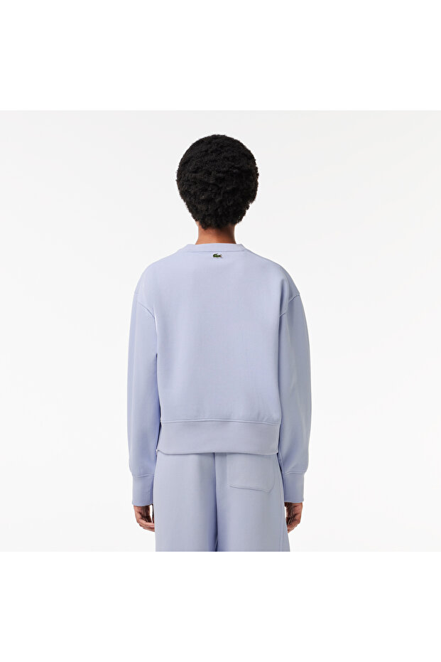 Classic Kadın Mavi Sweatshirt - 3