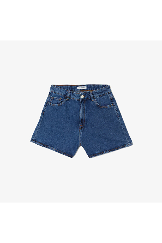 Kadın Mavi Şort - 6