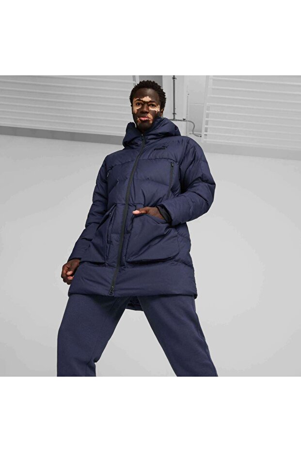 Protective Hooded Down Coat - 1