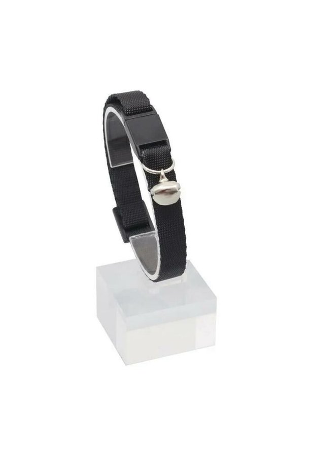 Pettagart Adjustable Black Cat Collar with Safety Lock 22-30 cm - from Petshop