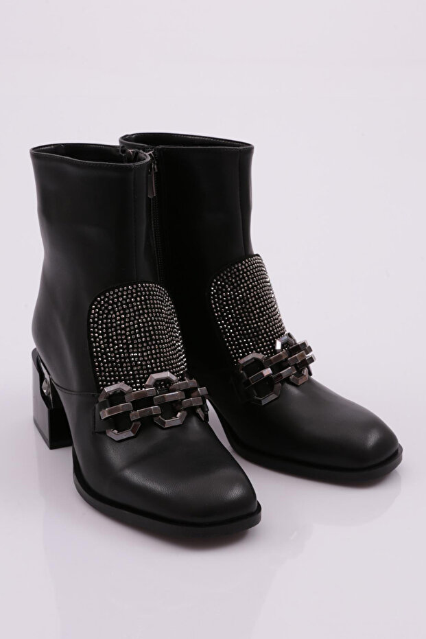 Kadın Topuklu Bot Siyah 421133488 - 2