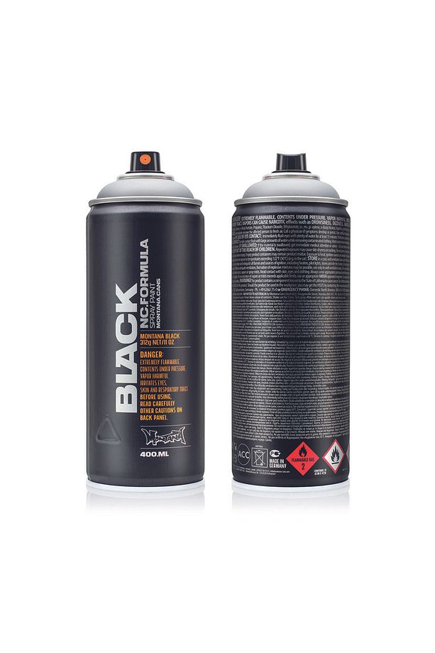 Black Sprey Boya 400ml Outline Silver Blk Out. Slv. - 1
