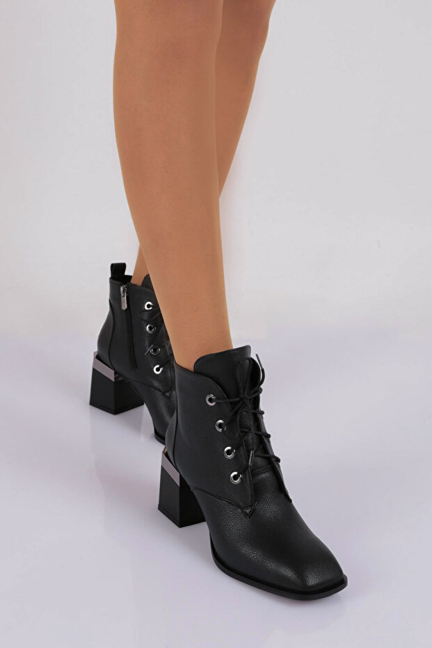 Kadın Topuklu Bot Siyah 71521033 - 5