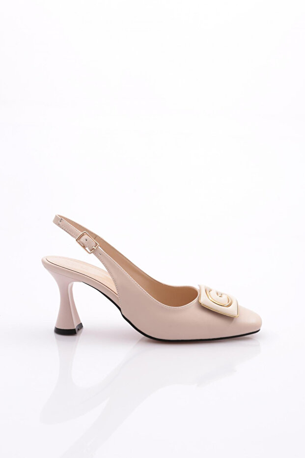 24234 Women's Open Back Heeled Shoes