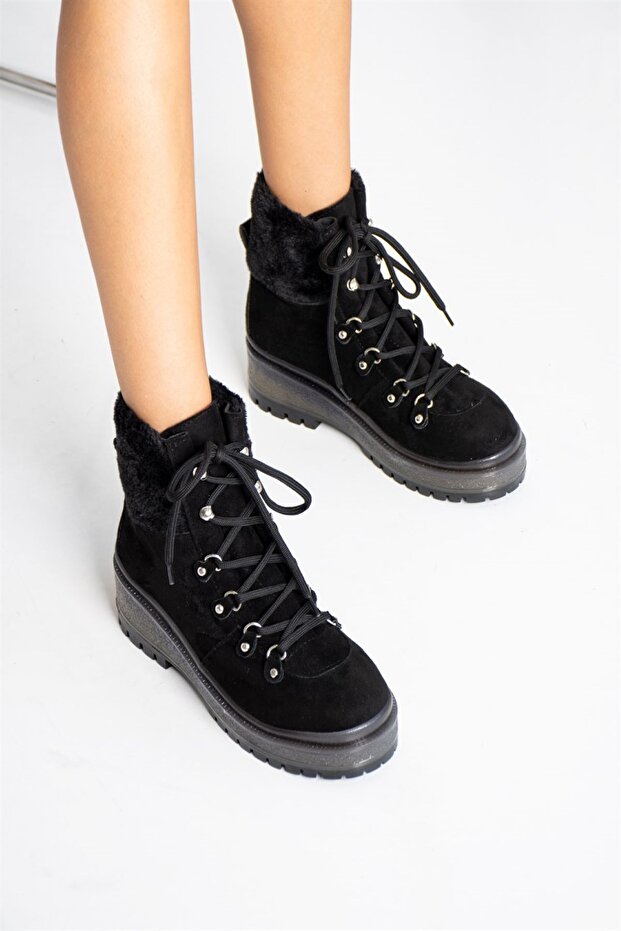 Kadın Süet Bot 77121 - 4