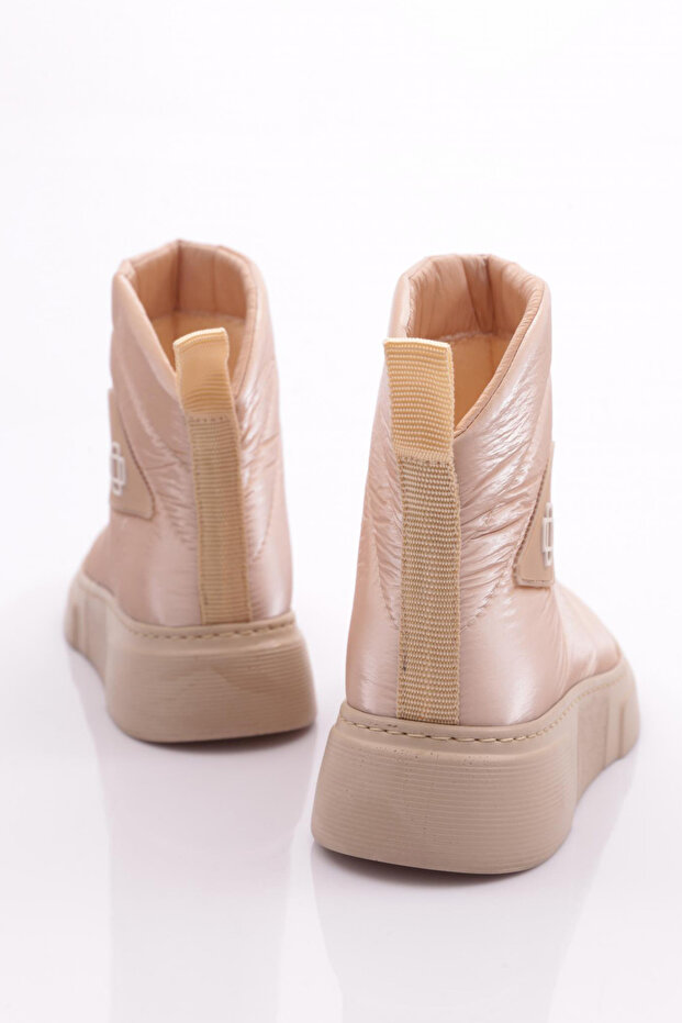 Kadın Kalın Taban Bot Altın Paraşüt 1333643 - 3