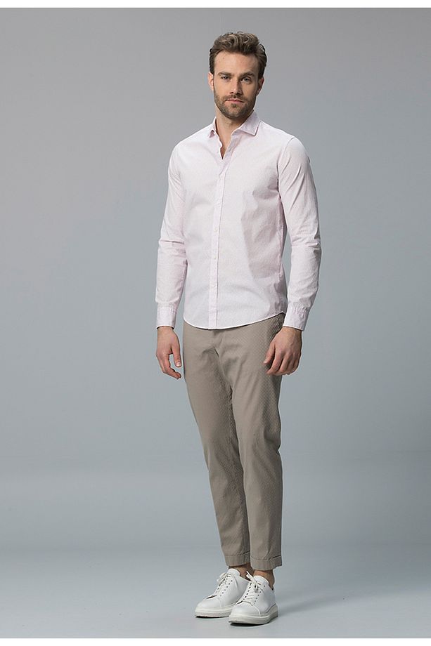 Adrin Erkek Smart Gömlek Slim Fit Pembe - 2