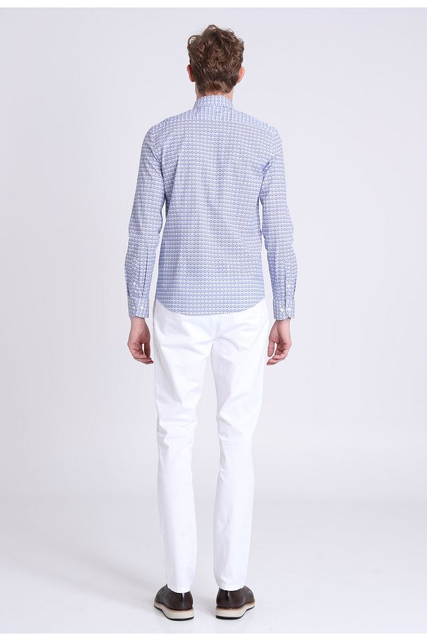 Seı Erkek Smart Gömlek Slim Fit Sax - 4