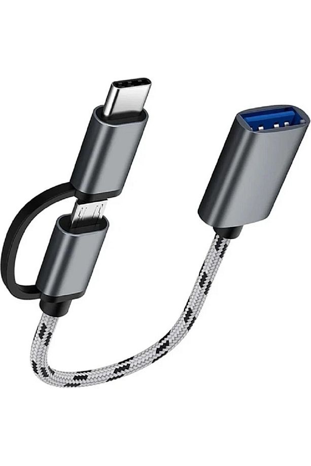 Yüksek Hızlı Usb 3.0 Otg To Type C Micro Usb Data Şarj Çevirici Dönüştürücü Adaptör Hasır Kablo - 9