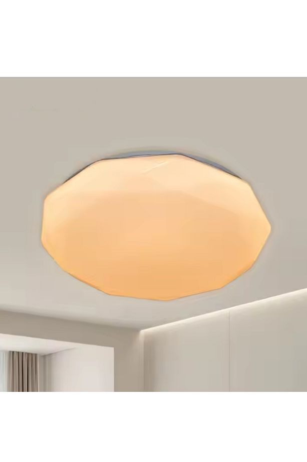 50cm Büyük Boy 8gen Tasarım Modern Led Plofenyer Tavana Sıfır Avize Aplik Lamba Armatür  Sarı Işık - 5