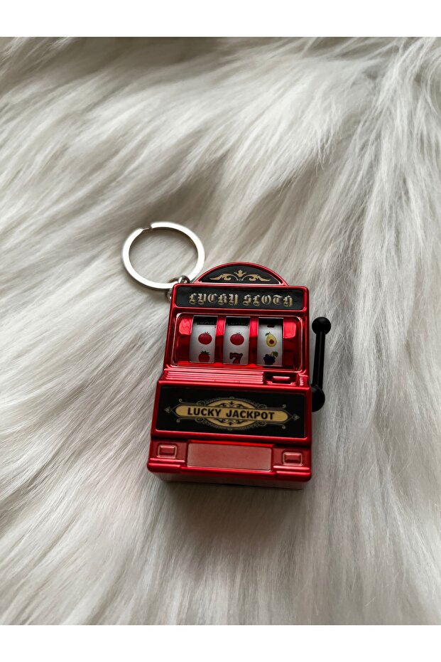 Slot / Fruit Machine Keychain (Red)