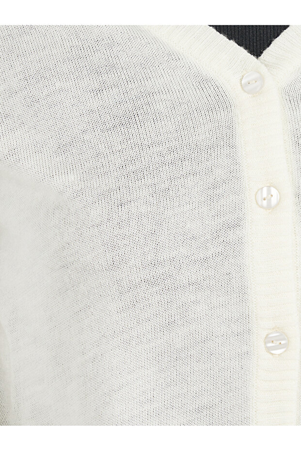 Regular Fit Button Placket Cardigan - 3