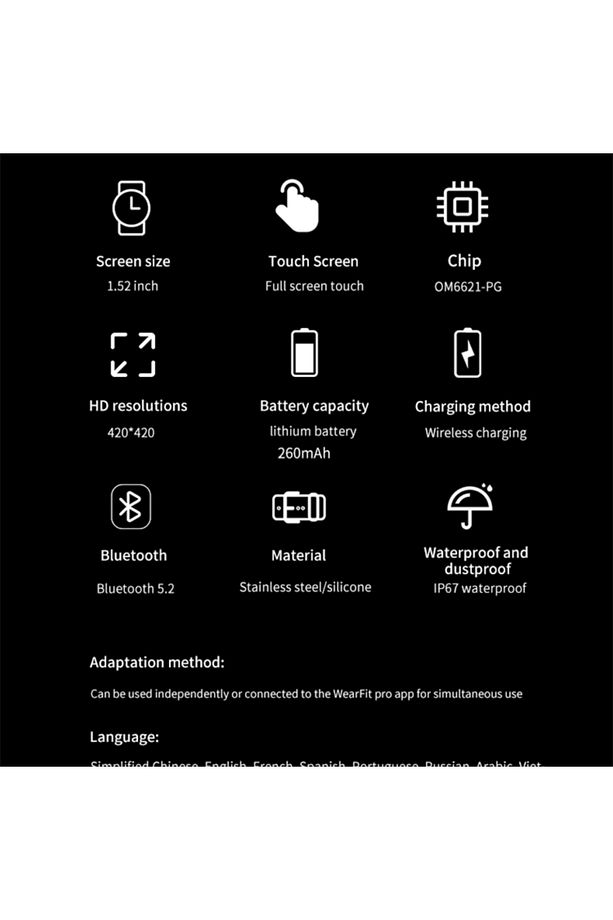 Yeni GS Smart Watch Ultimate Amoled HD Ekran Akıllı Saat Sesli Arama,NFC,GPS Android ve İOS  Uyumlu - 7