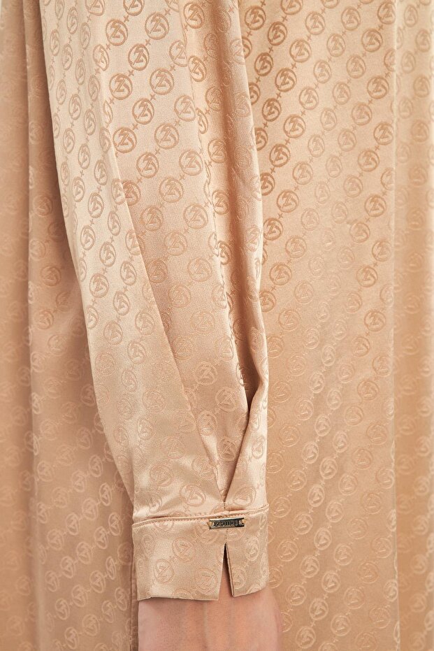 قميص منقوش بأزرار - T-1515 - 4