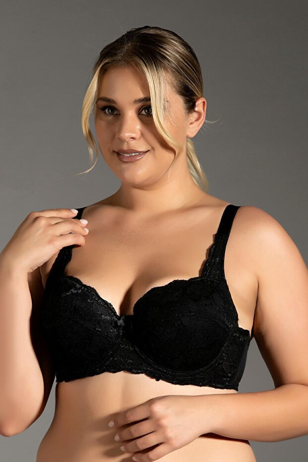 Lace Unsupported Bra C18041 Black