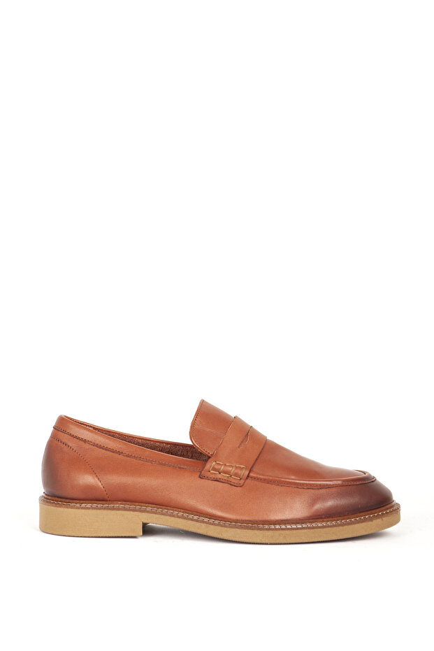 Men's Genuine Leather Classic Loafers 242025 Tan