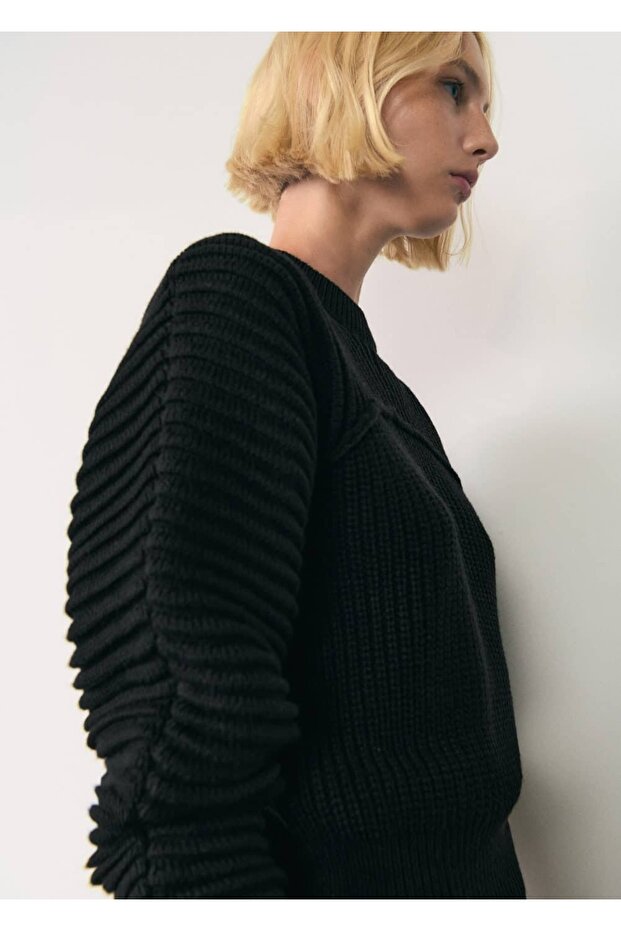 Karpuz Kollu Triko Kazak - 7