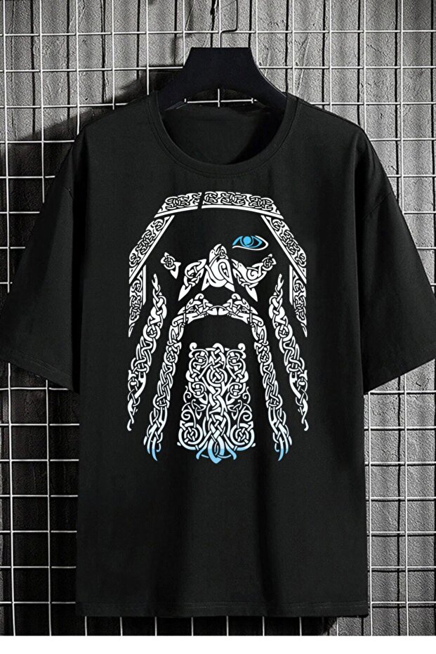 Men's Oversize T-shirt Wood Front Print