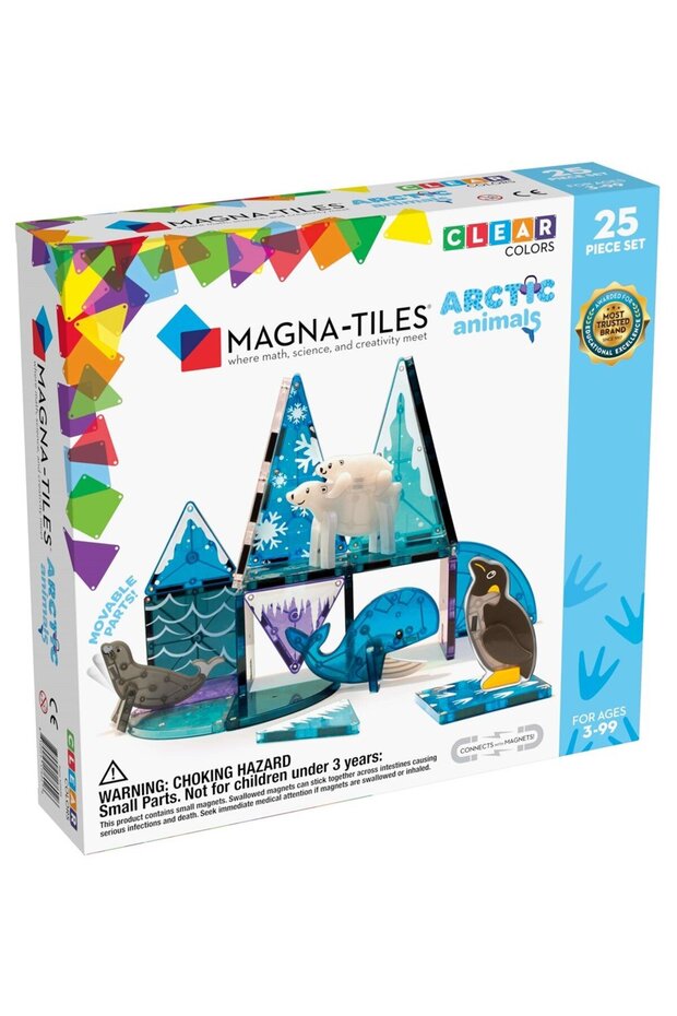 Magna-Tiles ® - North Pole Magnetic Blocks - 25 Pieces