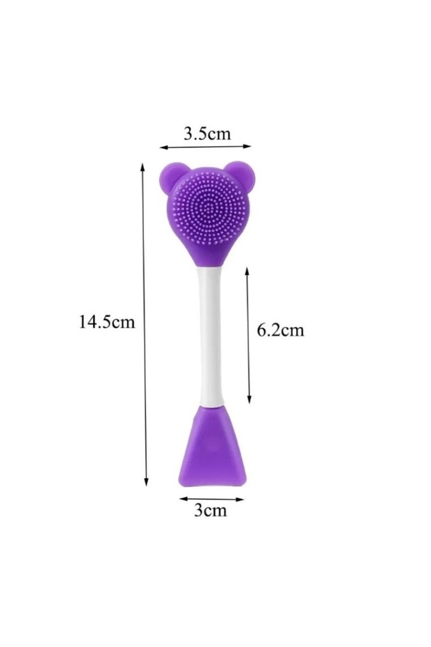 Silicone Facial Cleansing Brush and Mask Application Spatula - 4
