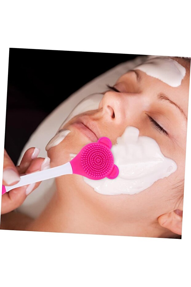 Silicone Facial Cleansing Brush and Mask Application Spatula - 3