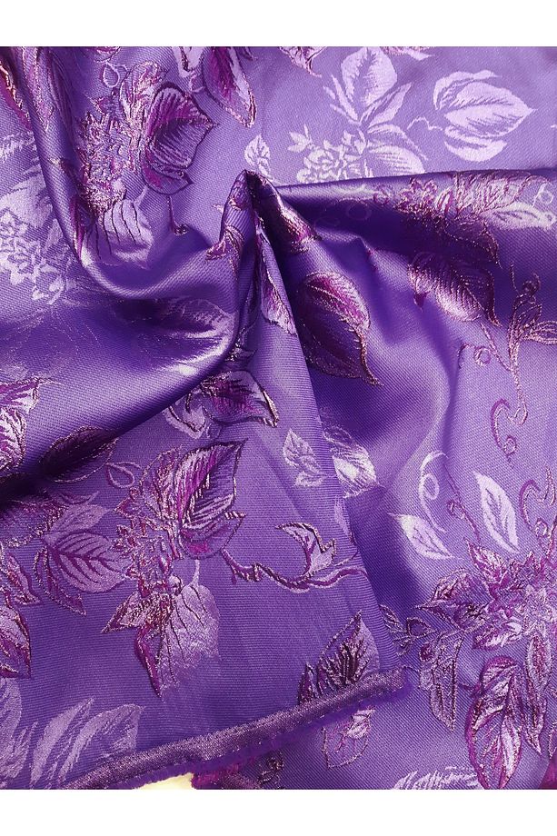 Kaftan Ceket Elbiselik Sim İplikli Parlak Tok Kip Duran Brokar Kumaş 2 Metre - 1