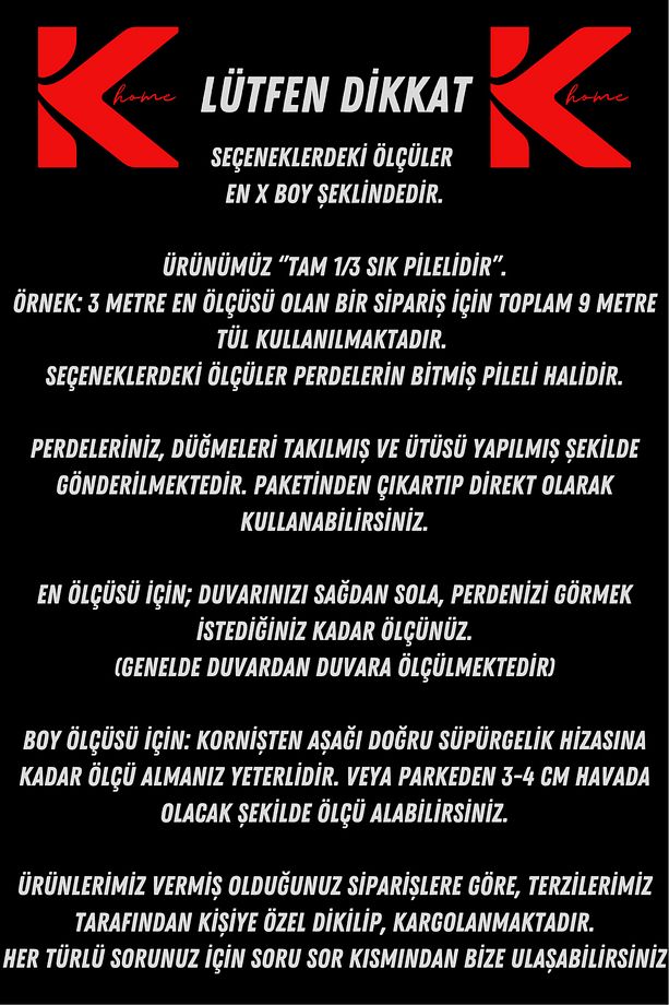 1. Kalite Bambu Doğal Tül Perde, 1/3 Tam Sık Pile, Yüksek Gramaj, Ütü İstemeyen Doku, Ekru - 6