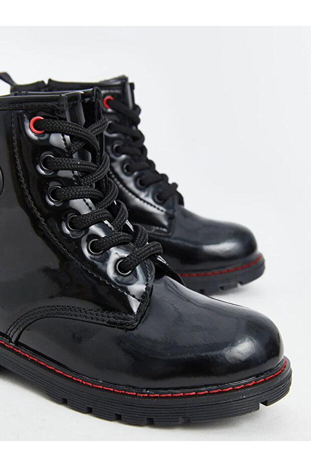 LCW Siyah Fermuarlı Minnie Mouse Baskılı Kız Çocuk Bot - 3