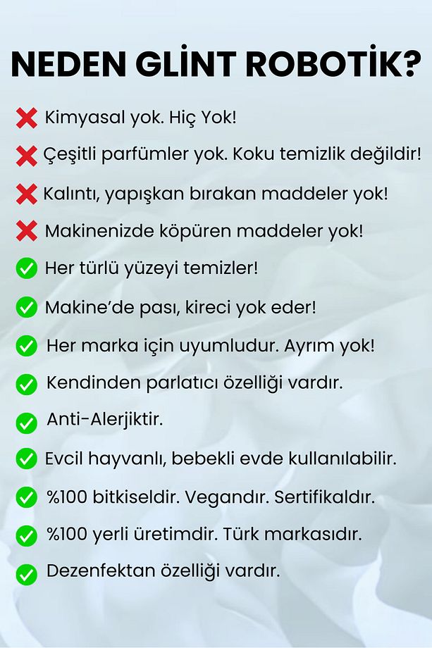 Robotik 1 Litre %100 Bitkisel Akıllı Robot Süpürge Deterjanı Yerli Üretim Temizleyici - 3