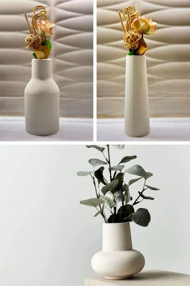 3'lü Set 3 Adet Obje Camber Vazo - Şişe - - Düz - Minimal Set Dekoratif Pinterest İskandinav Bohem - 1
