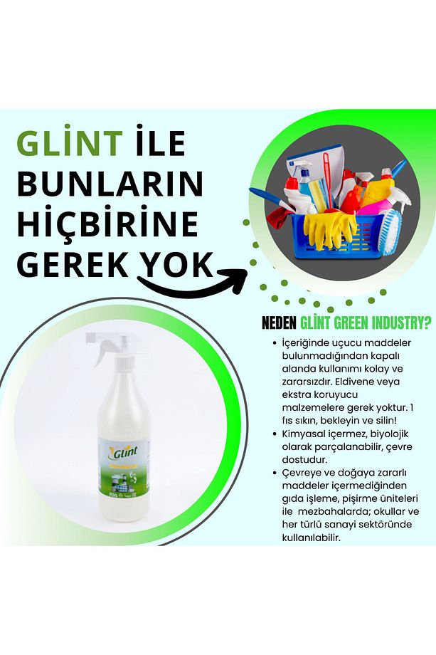 Green Industry 5 Lt 2 X 1 Lt %100 Bitkisel Endüstriyel Ekstra Güçlü Wc Kireç Temizleyici - 4