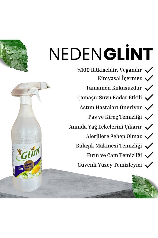 5 Lt 2 X 1 Litre %100 Bitkisel Bitkisel Banyo Ve Mutfak Temizleyici Yağ Sökücü Kireç Çözücü - 5