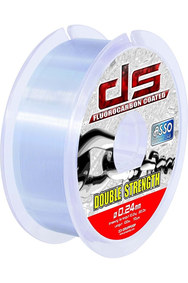 Double Strength Fc Coated 200m. Gray Fishing Line - 0.26mm