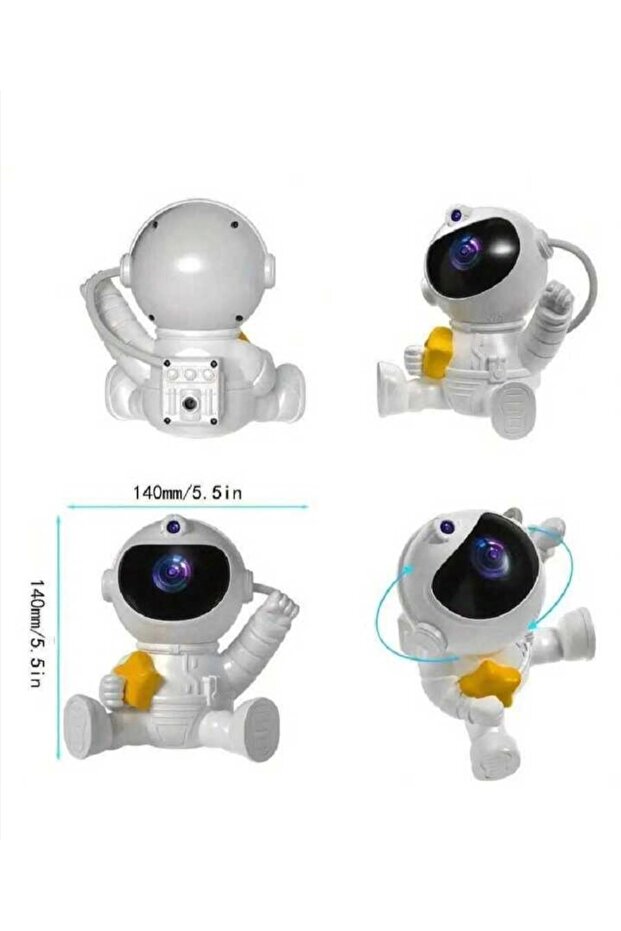 Astronot Projektör Gece Lambası ayarlanabilir - 5