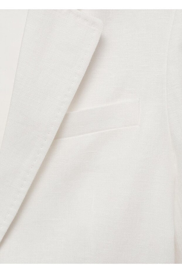 %100 keten kumaş ceket - 7