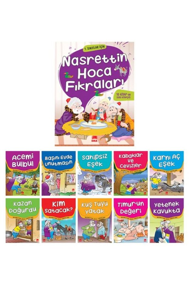 Nasrettin Hoca Fıkraları (10 Books+Question Booklet)