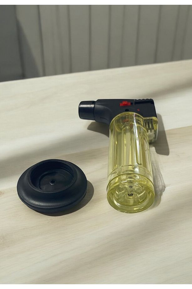 Pürmüz çakmak torch doldurulabilir ayarlanabilir emniyet kilitli çakmak gaz set - 3