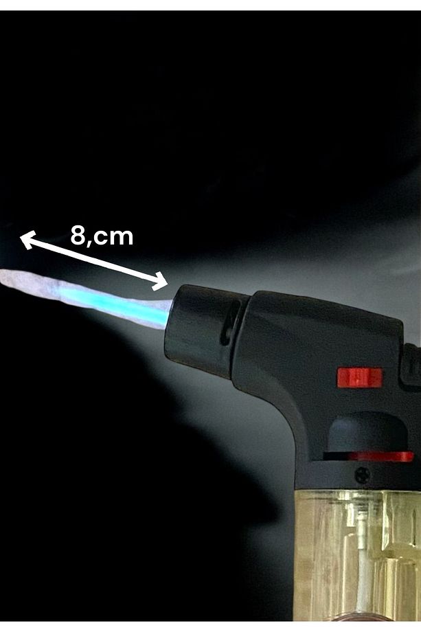 Pürmüz çakmak torch doldurulabilir ayarlanabilir emniyet kilitli çakmak gaz set - 4