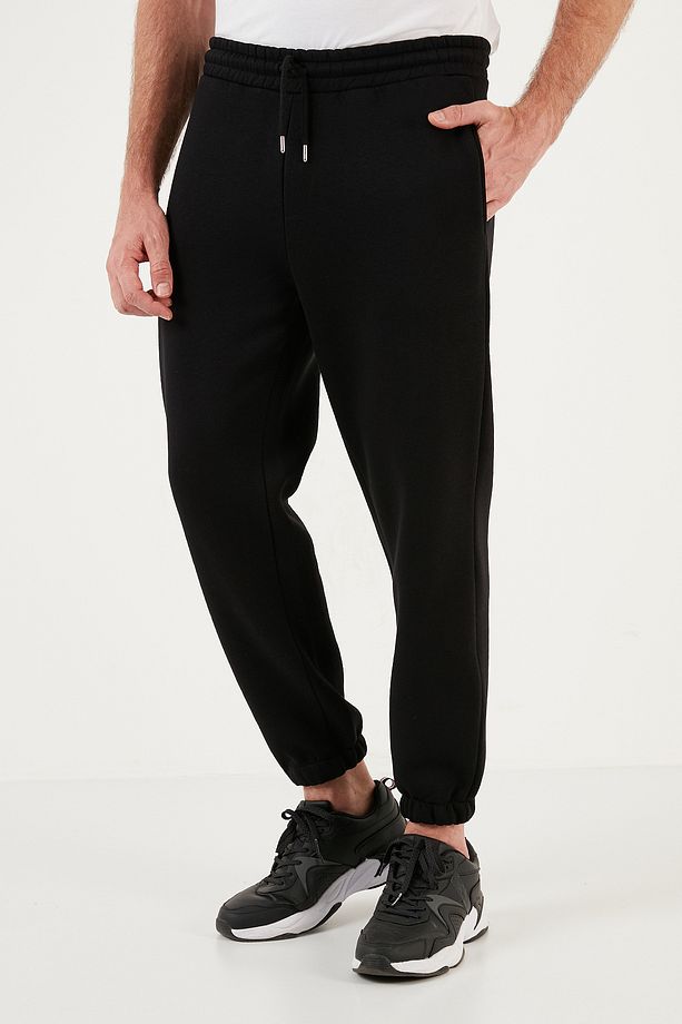 Pamuklu Regular Fit Normal Bel Lastikli Paça Cepli Eşofman Altı Erkek EŞOFMAN ALTI 59080153W - 1