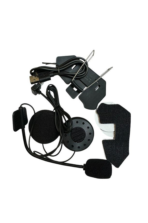 interkom Y10 5.3 Su Geçirmez Motosiklet Kask Bluetooth Interkom Intercom Kulaklık Mikrofon - 2