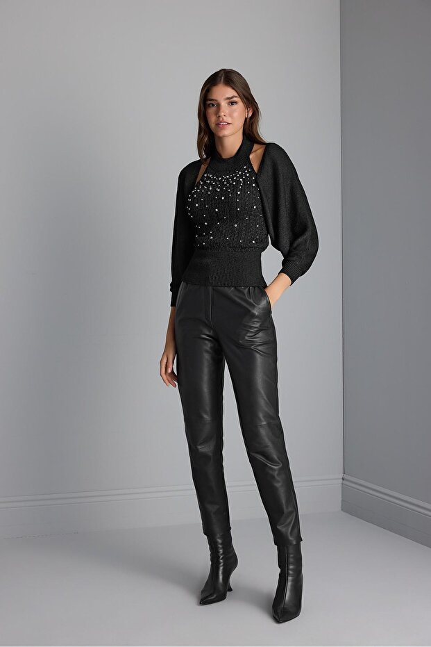 Triko Crop Hırka - 3