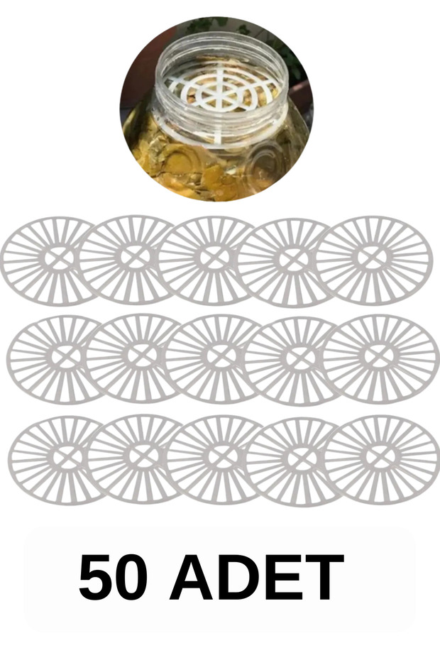 50-Piece Canister Pet Jar Separator Pickled Olives Cheese Plastic