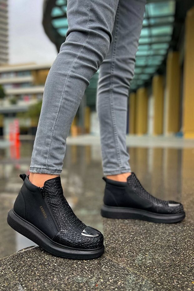 CH133 - TST Coccodrillo Erkek Bot SIYAH - 2