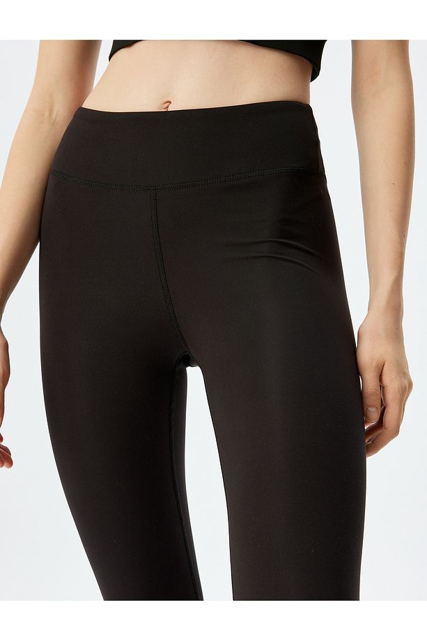 Spor Tayt Yüksek Bel Yumuşak Tuşe Slim Fit - 5