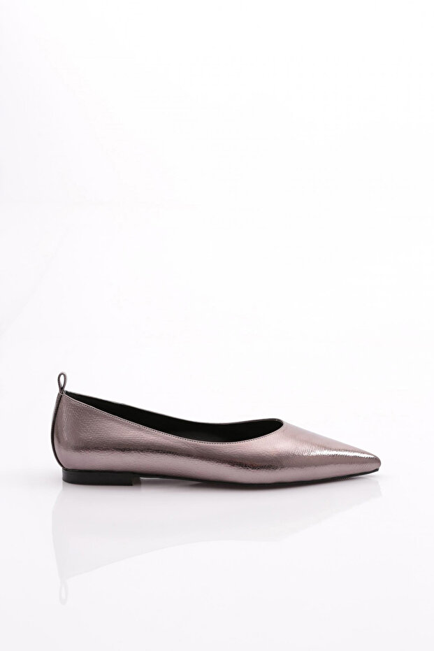 Women's Pointed Toe Ballerinas Platinum Toro 2773557