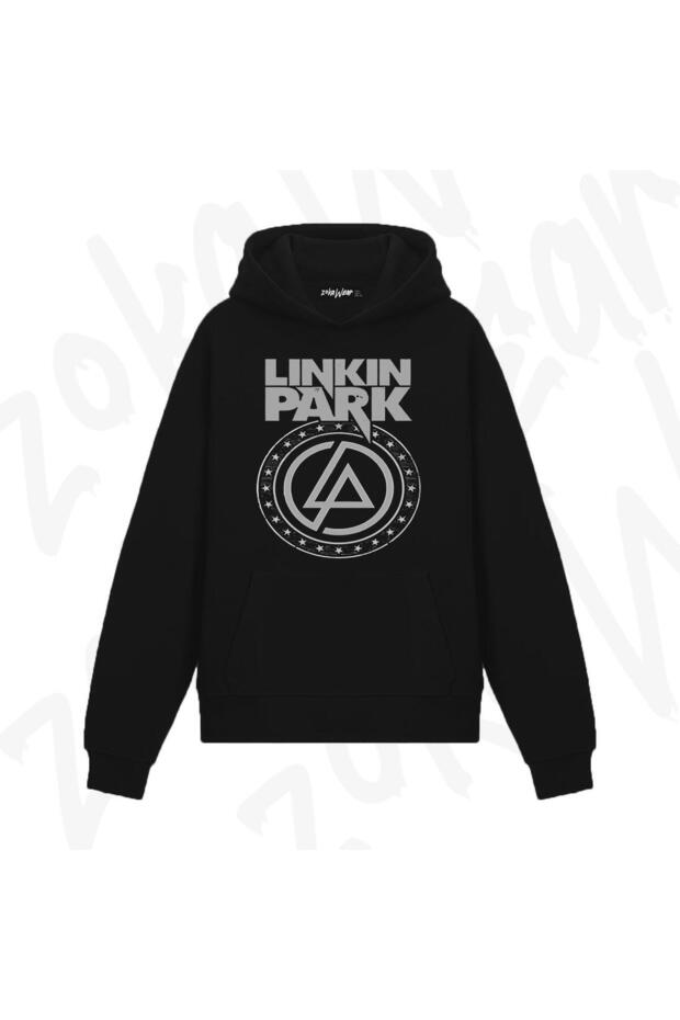 Linkin Park Logo 2 Design Printed Hooded Sweatshirt