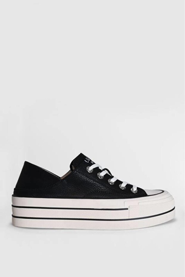 Pamela Genuine Leather 5cm Thick Sole Sneaker Sports Shoes for Women