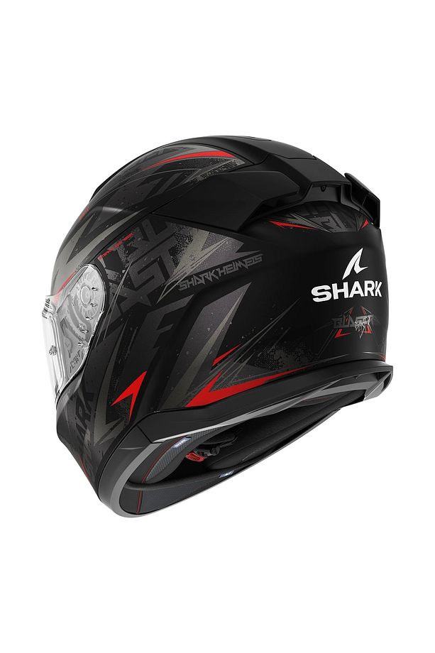 Kask D-Skwal 3 Blast-R Mat Siyah/Kırmızı - 3