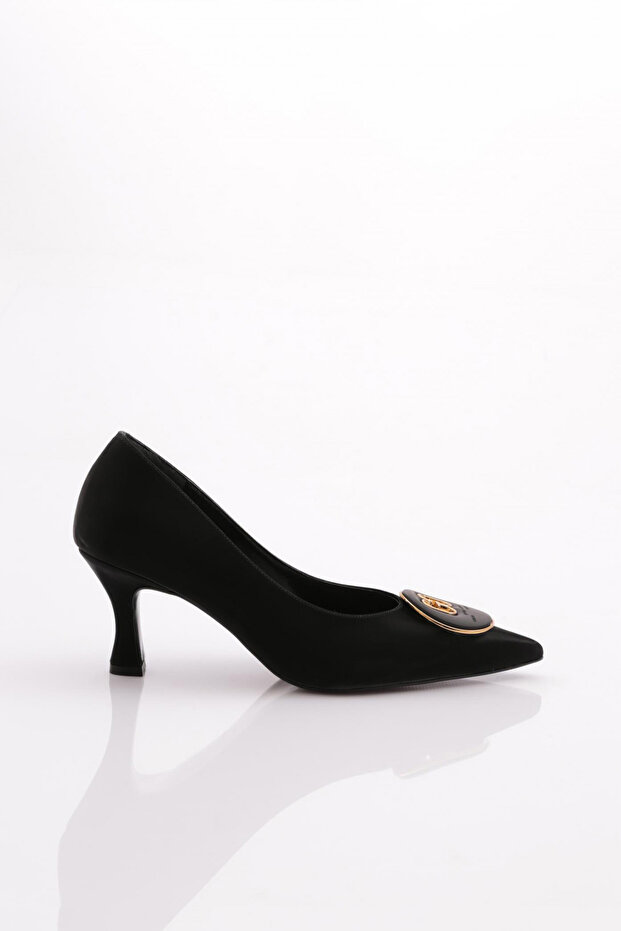 2603 Women's Round Buckle Heeled Shoes