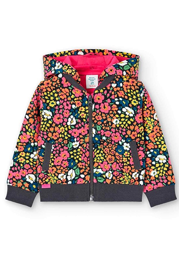 سترة الفتاة منقوشة - 1